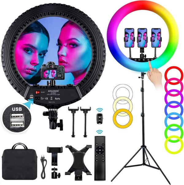 18'' RING LIGHT (RGB LED)
