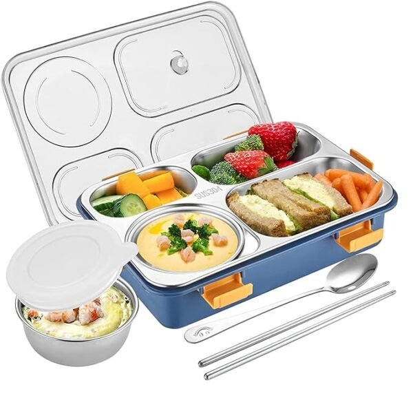 STAINLESS STEEL LUNCH BOX (4 IN 1)