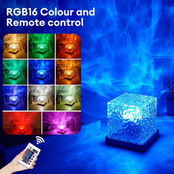 DYNAMIC WATER RIPPLE NIGHT LIGHT