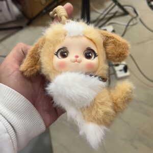 Cute animal plush bag charm