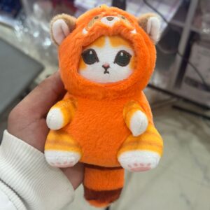 Red fox plush keychain