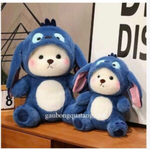 Teddy Bear Blue Hoodie Plush
