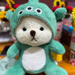 Green Hoodie Teddy Bear Plush