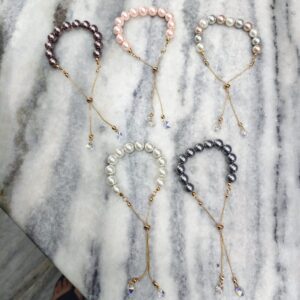 Adjustable Pearl Slider Bracelets
