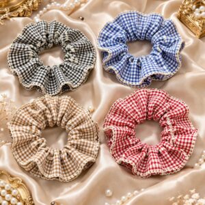 Checked Scrunchies
