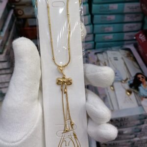 Anti Tarnish Bow Pendant