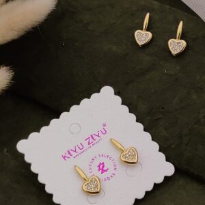 Anti Tarnish Heart Earrings