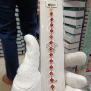 aesthetic crystals chain bracelet variations (red)