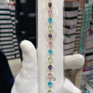 aesthetic crystals chain bracelet variations (multicolor)