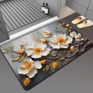 Floral Print Door Mat