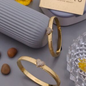 anti tarnish diamond heart design