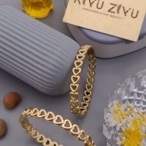 anti tarnish gold plated bangle style bracelet