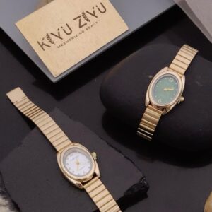 Small oval shaped anti tarnish wrist watch