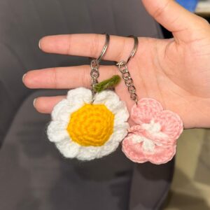 Crochet Flower & Butterfly Keychains