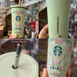 floral starbucks sipper