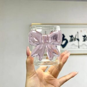 aesthetic bow desin glass
