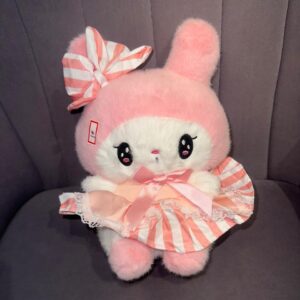 cute pink plush doll