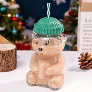 Bear Glass Sipper